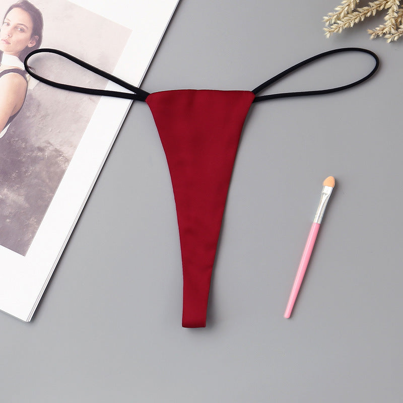 Women's Minimalist Low Waisted Underwear With One Rope