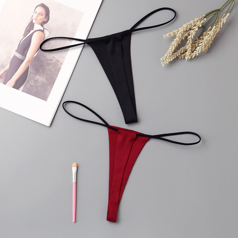 Women's Minimalist Low Waisted Underwear With One Rope