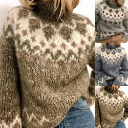 Long Sleeve O Neck Knitted Sweater