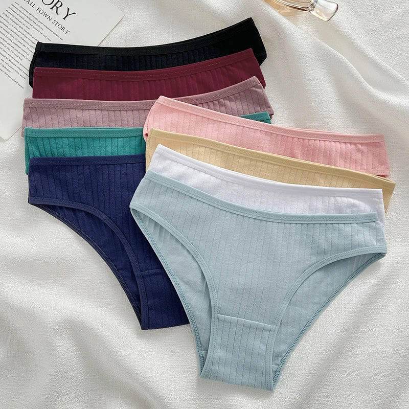 10PCS Women's Cotton Panties Sexy Breathable