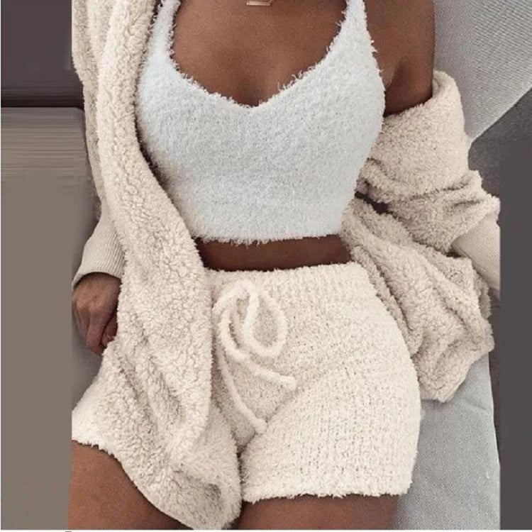 Fluffy Pajamas Set