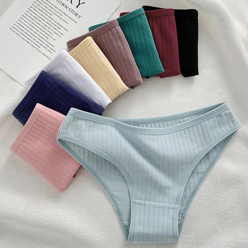 10PCS Women's Cotton Panties Sexy Breathable