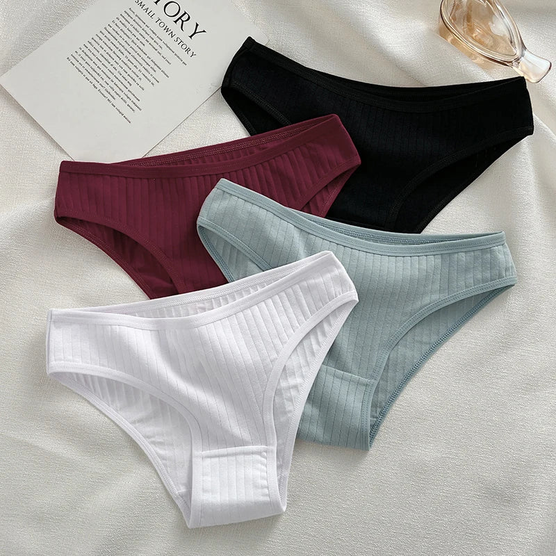 10PCS Women's Cotton Panties Sexy Breathable