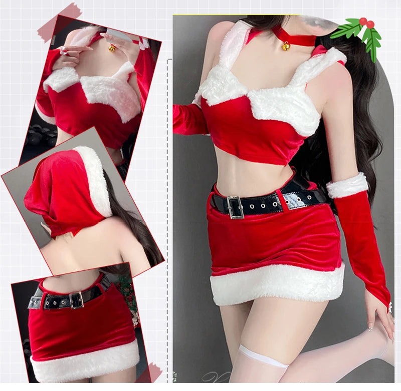 Anime Red Maid Lingerie Set