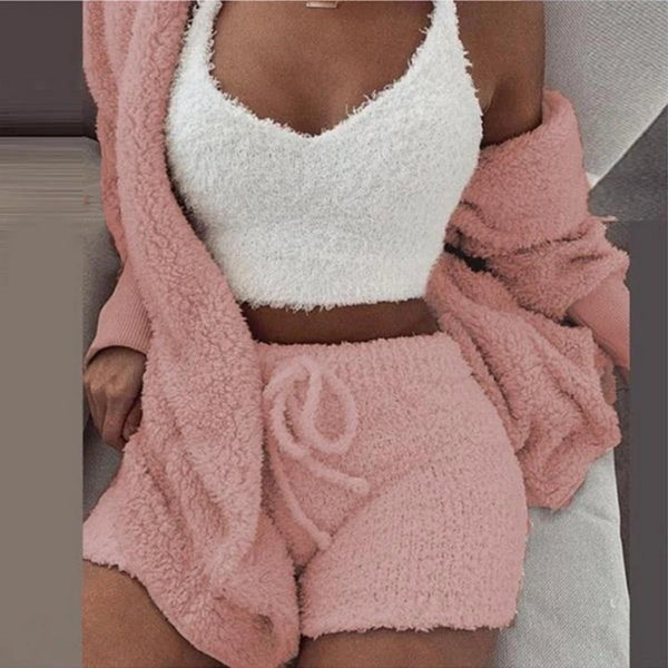 Fluffy Pajamas Set