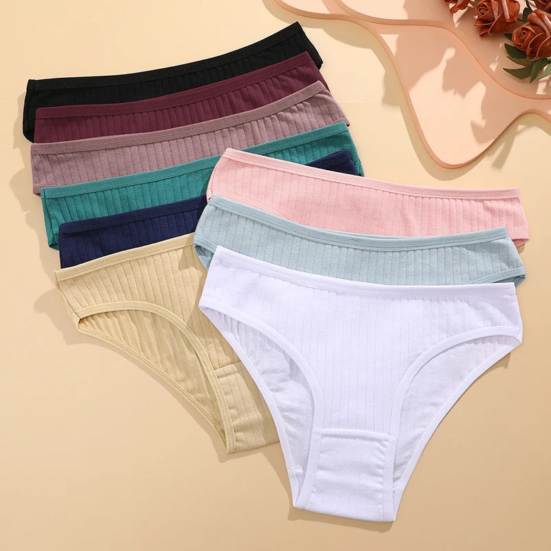 10PCS Women's Cotton Panties Sexy Breathable