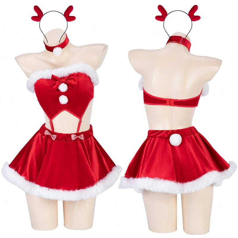 Red Plush Santa Lingerie