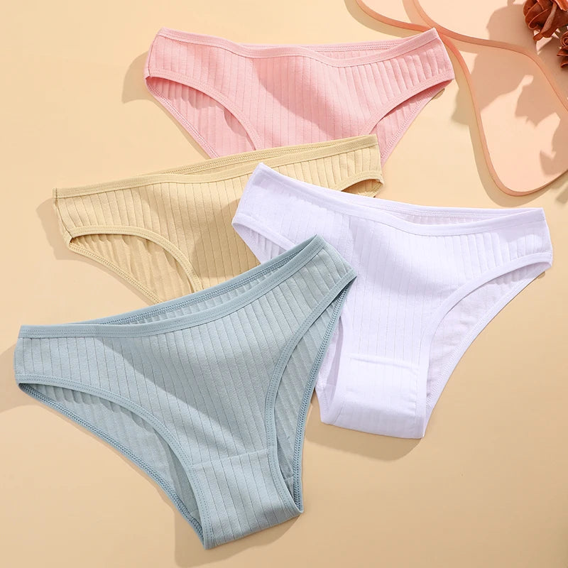 10PCS Women's Cotton Panties Sexy Breathable