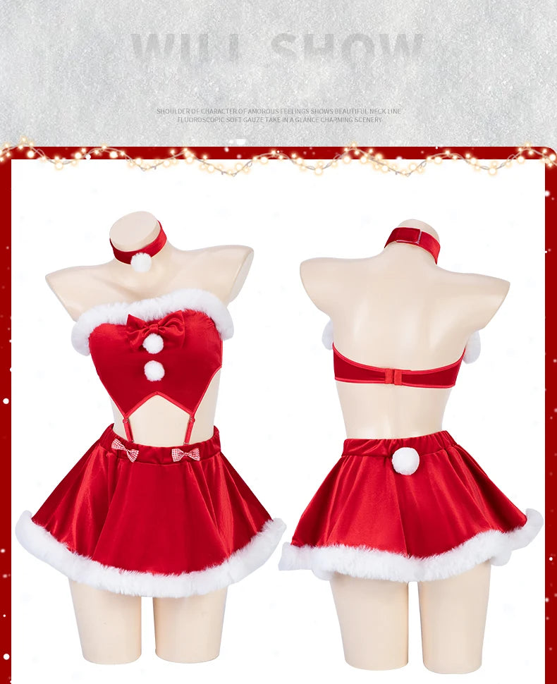 Red Plush Santa Lingerie