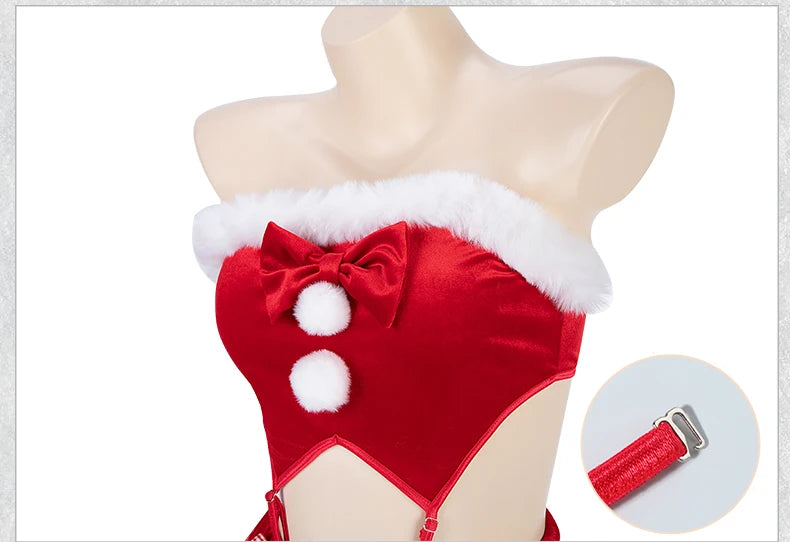 Red Plush Santa Lingerie