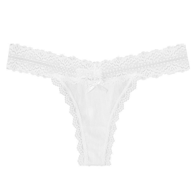 Multi Color Pure Cotton Crotch Women's Lace Underwear