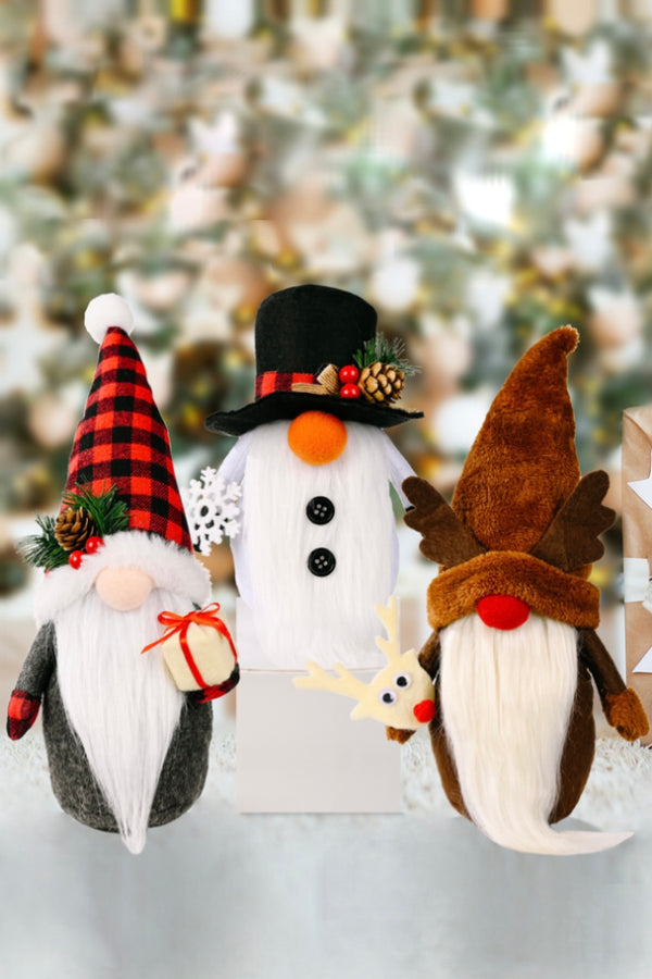 3-Pack Christmas Faceless Gnomes