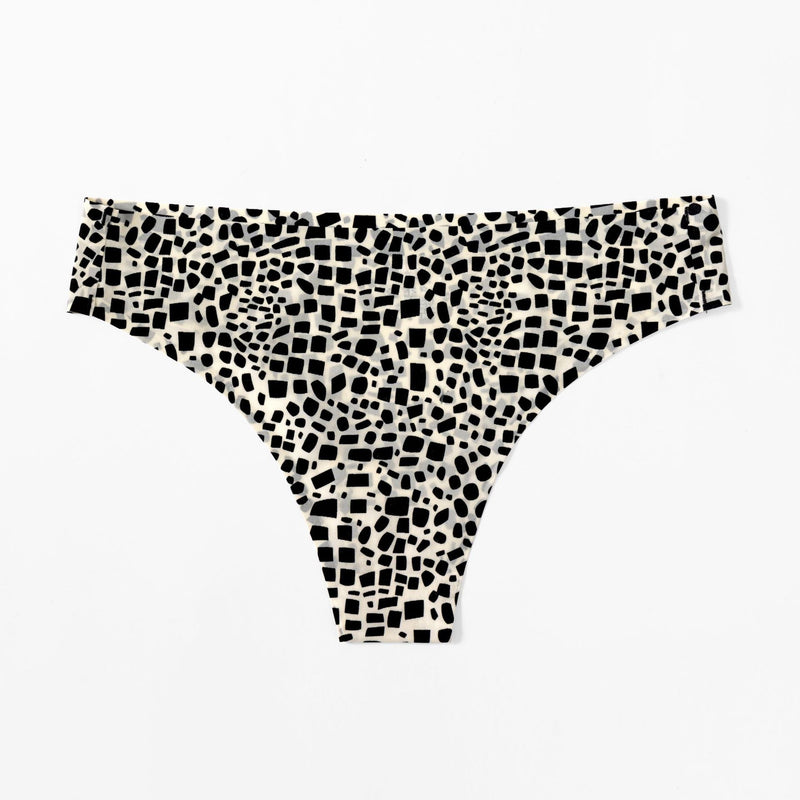 Leopard Print Underwear Women's Breathable Traceless Ice Silk Briefs