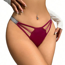 Women's Low Waist Briefs Underwear Thin T-back