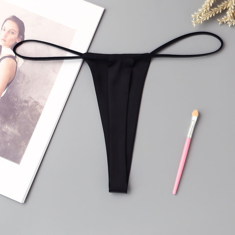 Women's Minimalist Low Waisted Underwear With One Rope