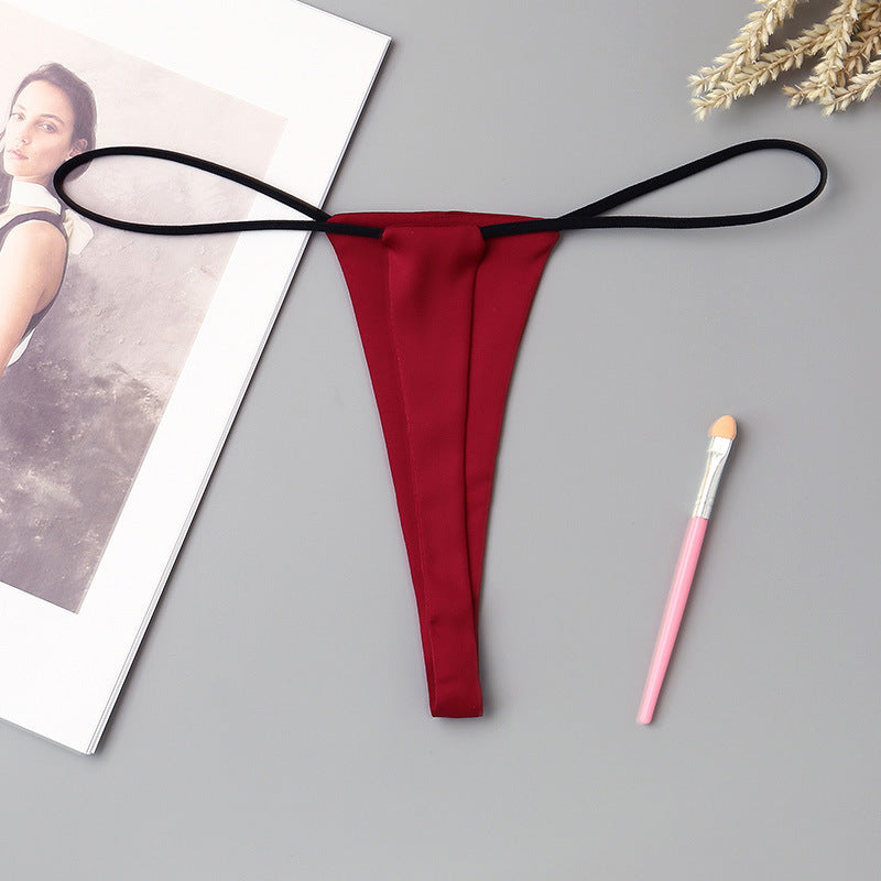 Women's Minimalist Low Waisted Underwear With One Rope