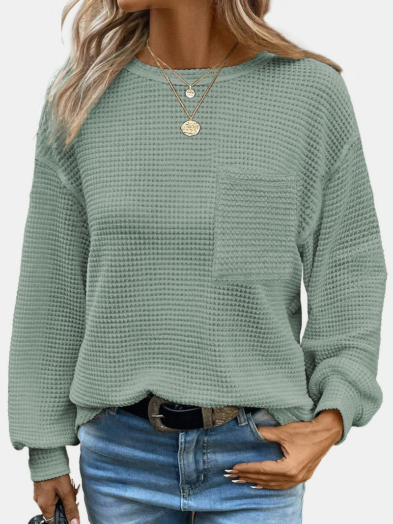 Mandy Round Neck Long Sleeve T-Shirt