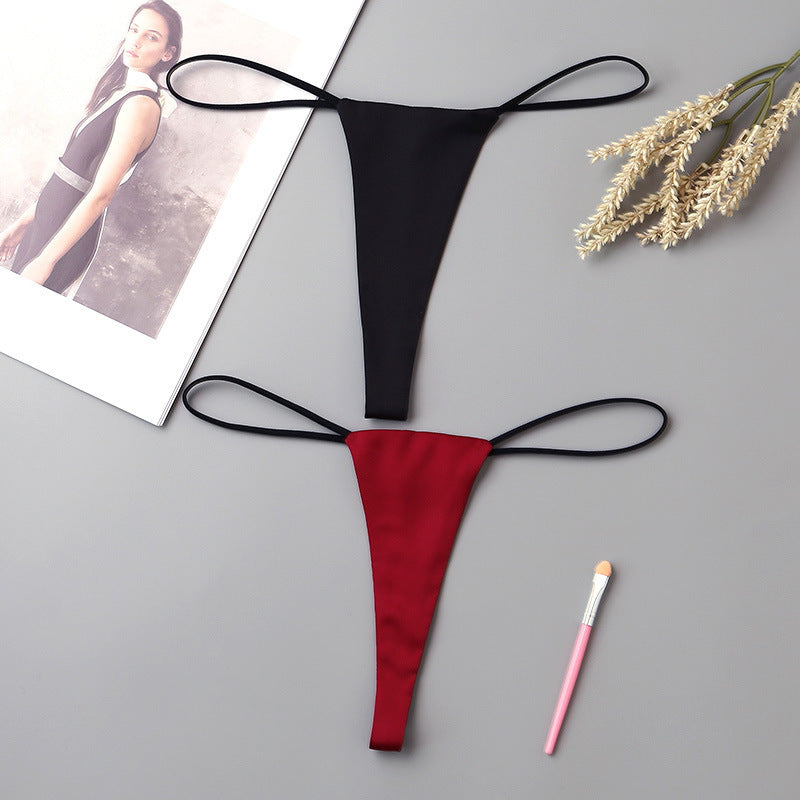 Women's Minimalist Low Waisted Underwear With One Rope